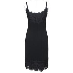 Diane von Furstenberg Black Lace Slip Dress – Size 4